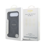 0973 GUESS HC MAGSAFE PU 4G RING CLASSIC LOGO BLACK IP17 AIR