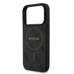 0980 GUESS HC MAGSAFE PU 4G RING CLASSIC LOGO BLACK IP17 PRO