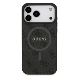 0997 GUESS HC MAGSAFE PU 4G RING CLASSIC LOGO BLACK IP17 PRO MAX