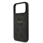 0997 GUESS HC MAGSAFE PU 4G RING CLASSIC LOGO BLACK IP17 PRO MAX
