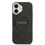 9674 GUESS HC MAGSAFE PU W/ PEONY HOT STAMP BLACK IP17