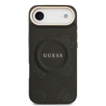 9681 GUESS HC MAGSAFE PU W/ PEONY HOT STAMP BLACK IP17 AIR