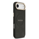 9681 GUESS HC MAGSAFE PU W/ PEONY HOT STAMP BLACK IP17 AIR