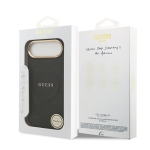 9681 GUESS HC MAGSAFE PU W/ PEONY HOT STAMP BLACK IP17 AIR