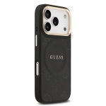 9698 GUESS HC MAGSAFE PU W/ PEONY HOT STAMP BLACK IP17 PRO