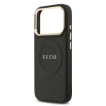9698 GUESS HC MAGSAFE PU W/ PEONY HOT STAMP BLACK IP17 PRO