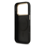 9698 GUESS HC MAGSAFE PU W/ PEONY HOT STAMP BLACK IP17 PRO