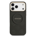 9704 GUESS HC MAGSAFE PU W/ PEONY HOT STAMP BLACK IP17 PRO MAX
