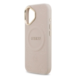 9834 GUESS HC MAGSAFE PU W/ PEONY HOT STAMP PINK IP17