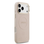 9865 GUESS HC MAGSAFE PU W/ PEONY HOT STAMP PINK IP17 PRO MAX