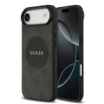 9977 GUESS HC MAGSAFE PU 4G CIRCLE W/ CLASSIC LOGO BLACK IP17 AIR