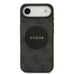 9977 GUESS HC MAGSAFE PU 4G CIRCLE W/ CLASSIC LOGO BLACK IP17 AIR