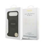 9977 GUESS HC MAGSAFE PU 4G CIRCLE W/ CLASSIC LOGO BLACK IP17 AIR