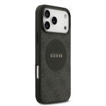 9991 GUESS HC MAGSAFE PU 4G CIRCLE W/ CLASSIC LOGO BLACK IP17 PRO MAX