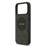 9991 GUESS HC MAGSAFE PU 4G CIRCLE W/ CLASSIC LOGO BLACK IP17 PRO MAX