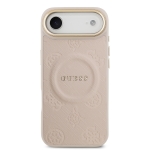9841 GUESS HC MAGSAFE PU W/ PEONY HOT STAMP PINK IP17 AIR