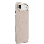 9841 GUESS HC MAGSAFE PU W/ PEONY HOT STAMP PINK IP17 AIR