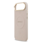 9841 GUESS HC MAGSAFE PU W/ PEONY HOT STAMP PINK IP17 AIR