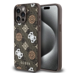 3037 GUESS HC MAGSAFE PU PEONY ON 4G BACKGROUND BROWN IP15 PRO