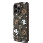 3037 GUESS HC MAGSAFE PU PEONY ON 4G BACKGROUND BROWN IP15 PRO