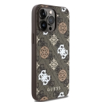 3037 GUESS HC MAGSAFE PU PEONY ON 4G BACKGROUND BROWN IP15 PRO