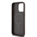 3037 GUESS HC MAGSAFE PU PEONY ON 4G BACKGROUND BROWN IP15 PRO