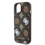 3020 GUESS HC MAGSAFE PU PEONY ON 4G BACKGROUND BROWN IP15