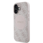 6774 GUESS HC MAGSAFE PU 4G CIRCLE W/ CLASSIC LOGO PINK IP16