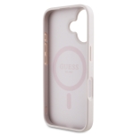 6774 GUESS HC MAGSAFE PU 4G CIRCLE W/ CLASSIC LOGO PINK IP16