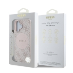 6774 GUESS HC MAGSAFE PU 4G CIRCLE W/ CLASSIC LOGO PINK IP16