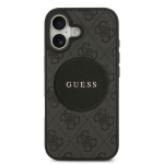 9960 GUESS HC MAGSAFE PU 4G CIRCLE W/ CLASSIC LOGO BLACK IP17
