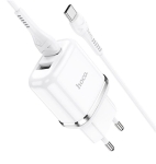 HOCO N4 двоен USB комплект за зареждане с кабел USB към TYPE-C 1M.