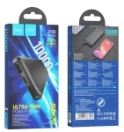 HOCO J100 Powerbank 10,000mAh High-ranking, с 3 изхода USB x 2 T-C x 1, черен