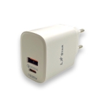 PD25W L✮Star Адаптер TC-11 FAST с 2порта USB-C+QC3.0