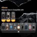 Премиум Алуминиев кейс W2 BN14 Black за смарт часовник Apple Watch Ultra 49mm