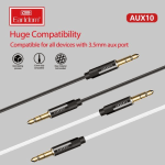 EARLDOM AUX10 Аудио Кабел 2m – Висококачествен 2-в-1 Кабел за Колона и Аудио Система