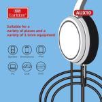 EARLDOM AUX10 Аудио Кабел 2m – Висококачествен 2-в-1 Кабел за Колона и Аудио Система