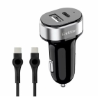 EARLDOM ES-CC14 12V Зарядно с кабел Type-C към Type-C PD2.4A+QC3.0