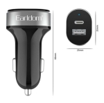 EARLDOM ES-CC14 12V Зарядно с кабел Type-C към Type-C PD2.4A+QC3.0
