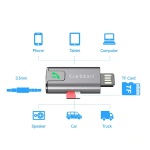 EARLDOM ET-BR12 Bluetooth 5.3 Аудио Ресийвър с AUX, TF и USB – Безжично Свързване и Възпроизвеждане