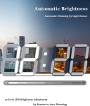 OR 119 CA19 Дигитален светещ LED часовник /Аларма - Бял