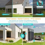 SC02 1080P 360 IP ( APP:V380PRO ) 200W Camera 3.0MP Infrared 3.6mm Външна охранителна камера