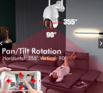 Q20 3MP CCTV камера ( APP:V380PRO ) външна безжична WIFI мрежова сигурност Двупосочна аудио