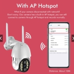Q20 3MP CCTV камера ( APP:V380PRO ) външна безжична WIFI мрежова сигурност Двупосочна аудио