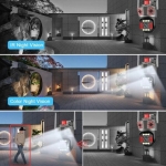 A3H 1080P 360 IP WIFI+LAN 2.4GHz Camera 3.0MP V380 3.6mm Двойна Външна охранителна камера