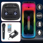 TTD-1001 60W Преносим Bluetooth високоговорител 2x10\' LED подсветка, микрофон и TWS