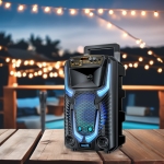 Караоке тонколона инча TTD-8259 8\" | 20W, Телескопична Дръжка, LED RGB, Микрофон