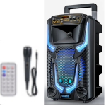 Караоке тонколона инча TTD-8259 8\" | 20W, Телескопична Дръжка, LED RGB, Микрофон