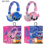 Bluetooth слушалки AH-906-ST (Син) – Безжични, сгъваеми, с микрофон и Hi-Fi звук, подходящи за деца