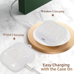 Луксозен калъф перла BN-19 за Airpods 4 - Бял